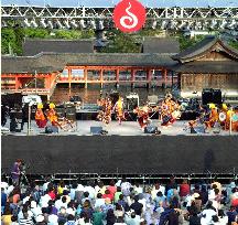 World music festival starts in Miyajima islet